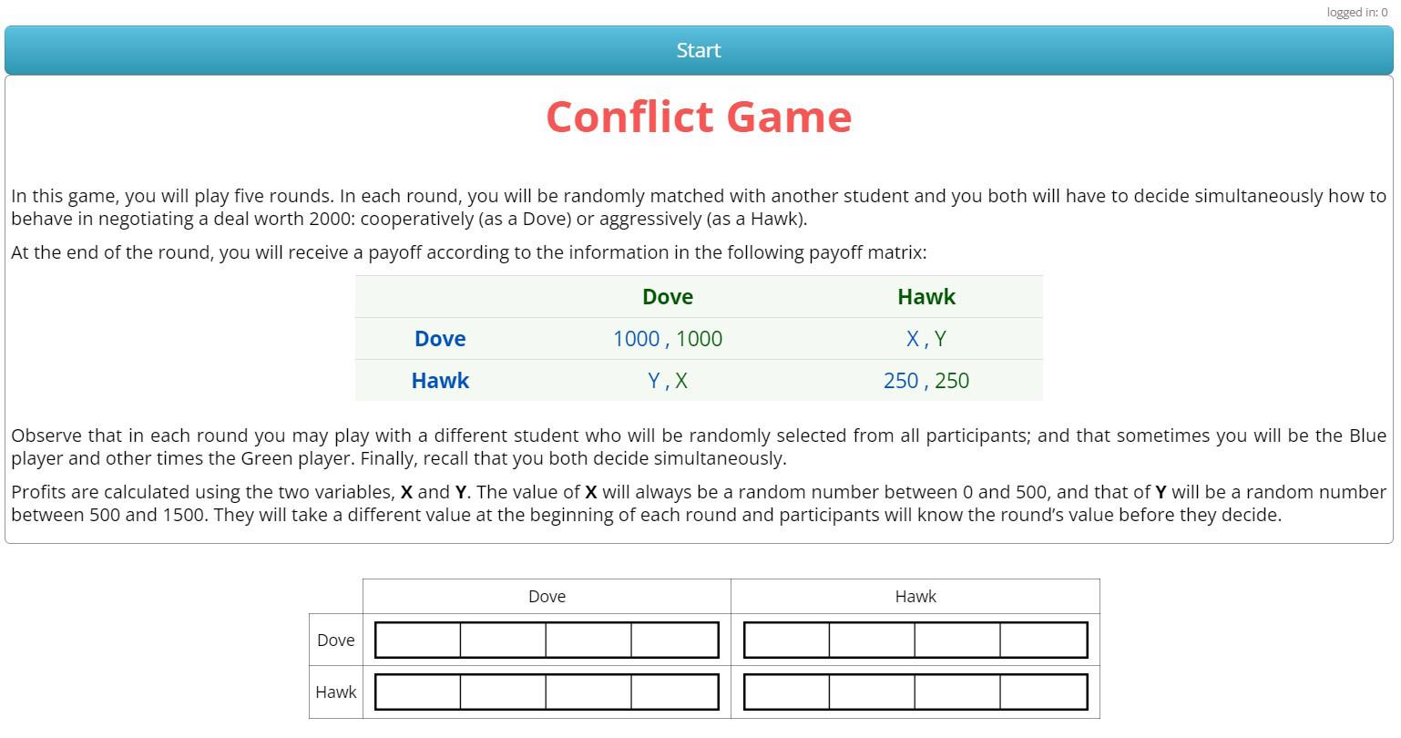 Instructor screen.